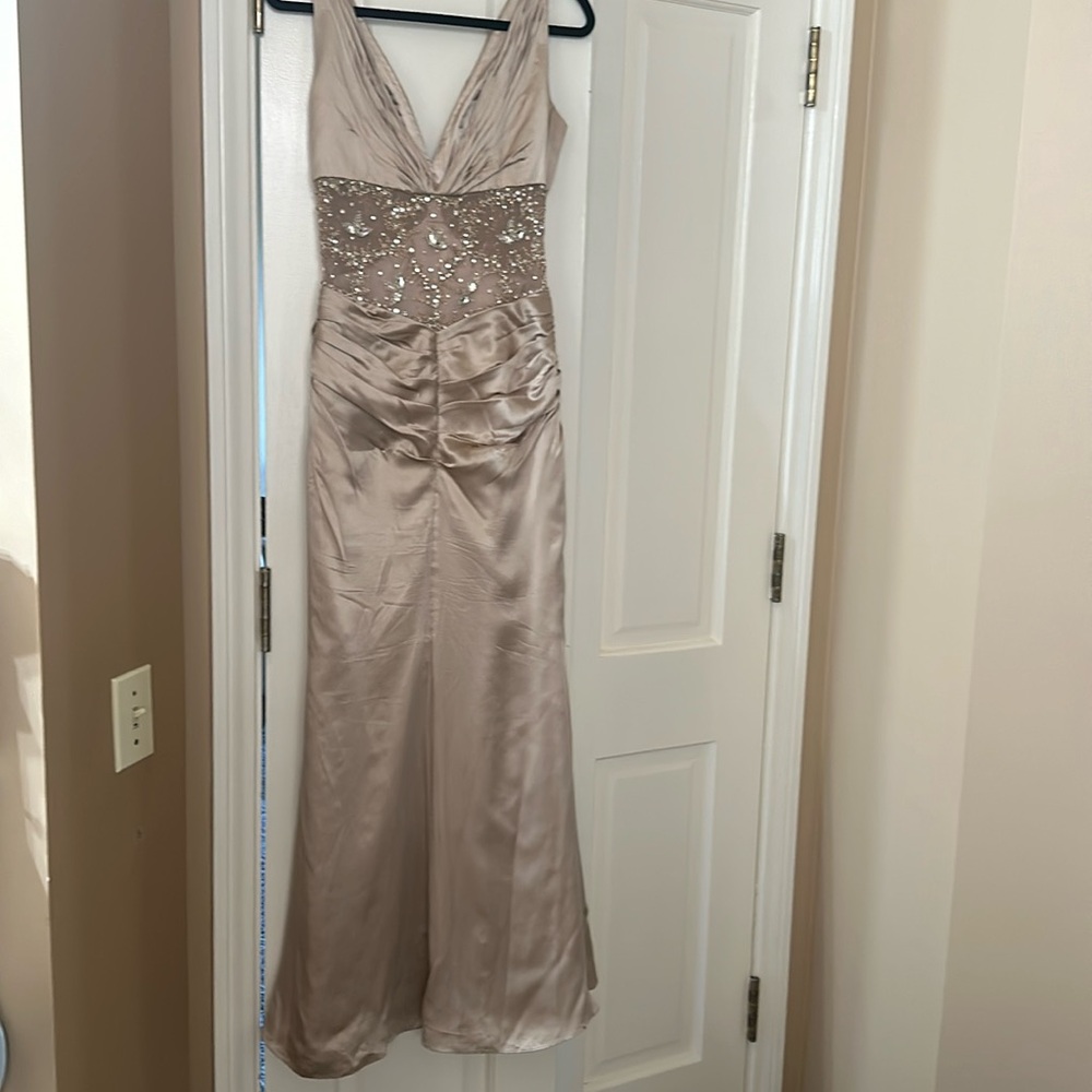 Stephen Yearick Nude color couture gown.